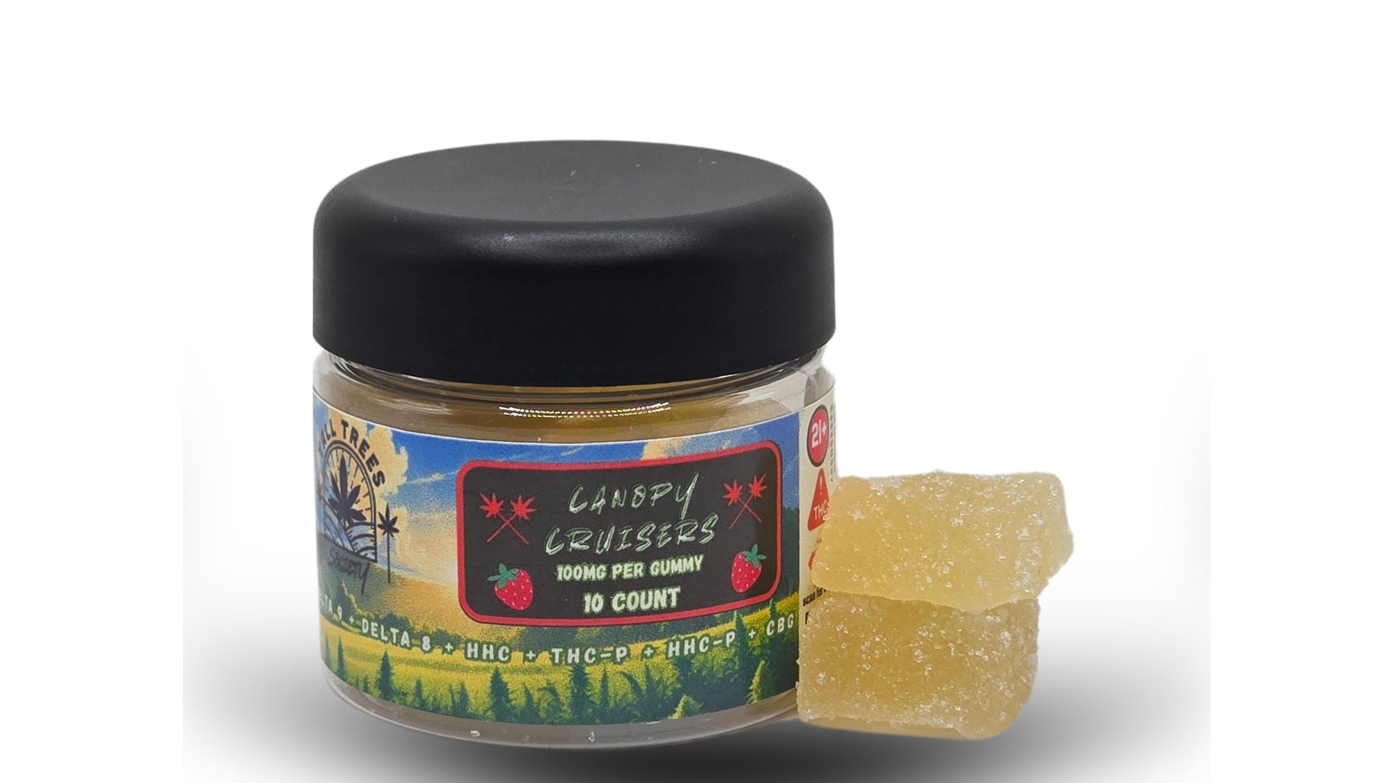 10CT 100MG Canopy Cruiser Gummies- Strawberry