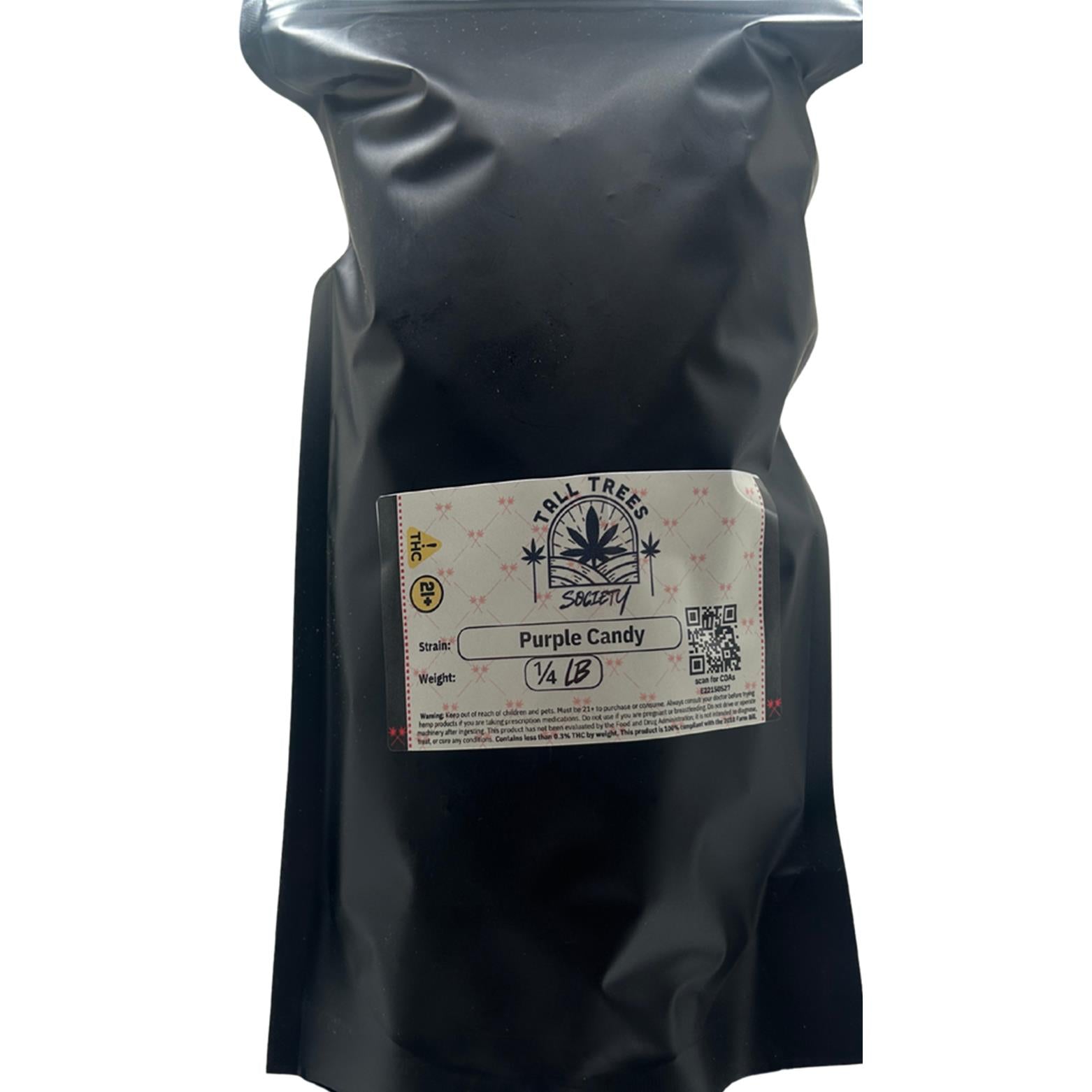 Limited Time Quarter Pound (112G) THC-A Flower: Purple Candy