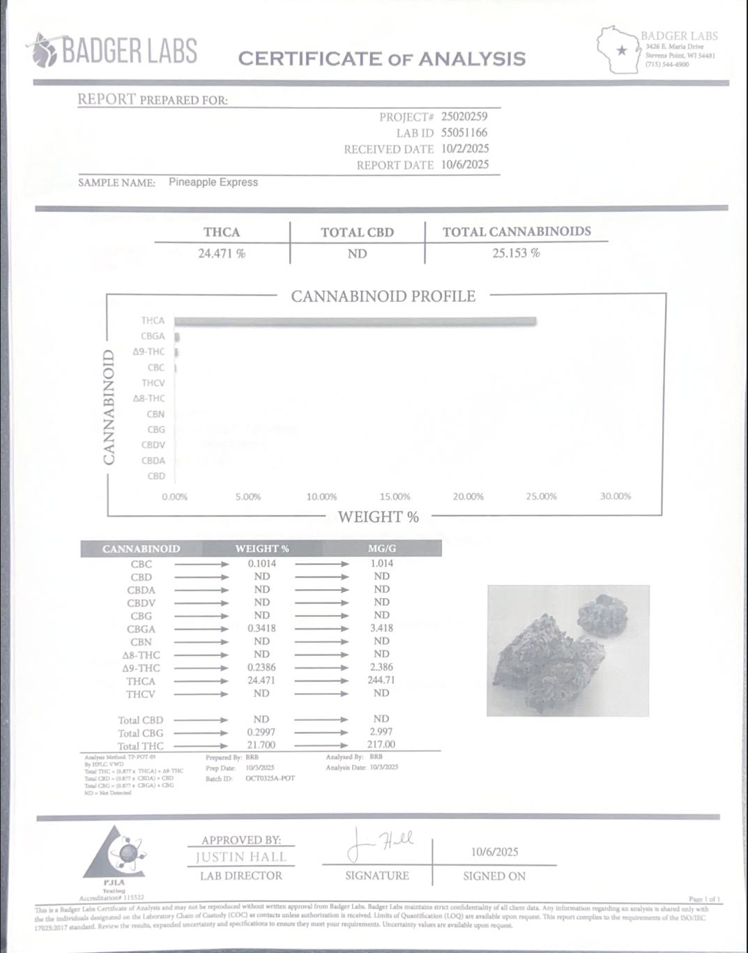 Premium Small Batch 14G THC-A Flower: Pineapple Express
