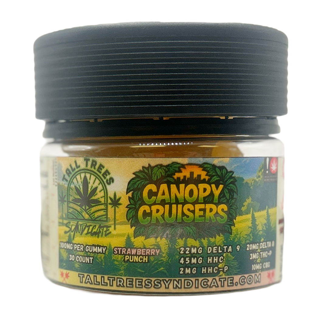 30CT 100MG Canopy Cruiser Gummies- Strawberry Lemonade