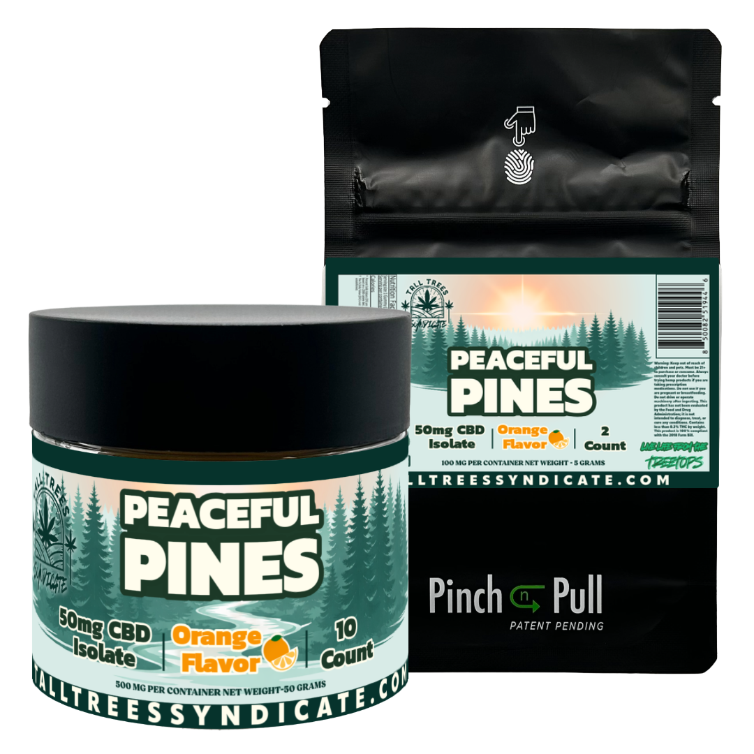 Peaceful Pines 50MG CBD Isolate Gummy