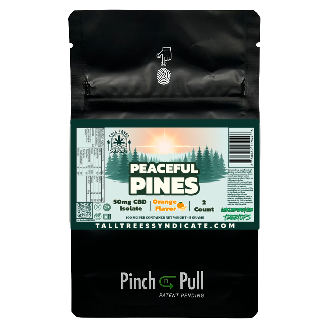 Peaceful Pines 50MG CBD Isolate Gummy