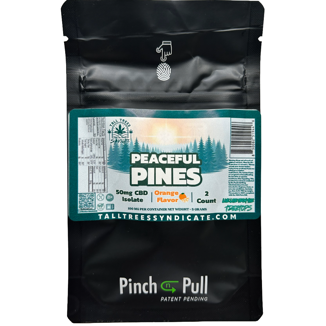 Peaceful Pines 50MG CBD Isolate Gummy