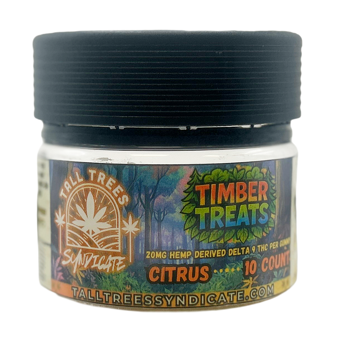 10CT 20MG D9 Citrus Timber Treat Gummies
