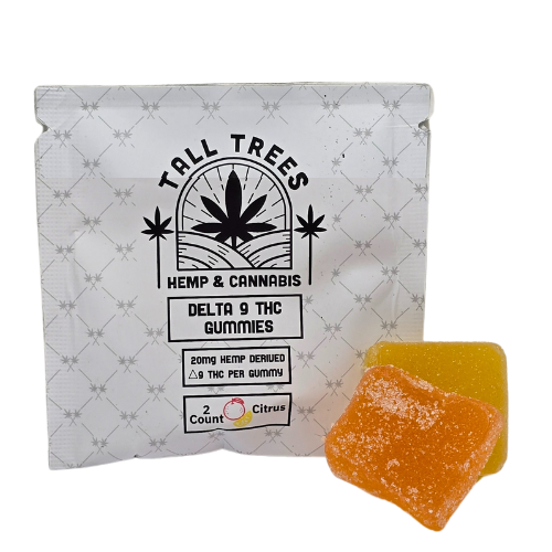 2CT 20MG D9 Citrus Gummies